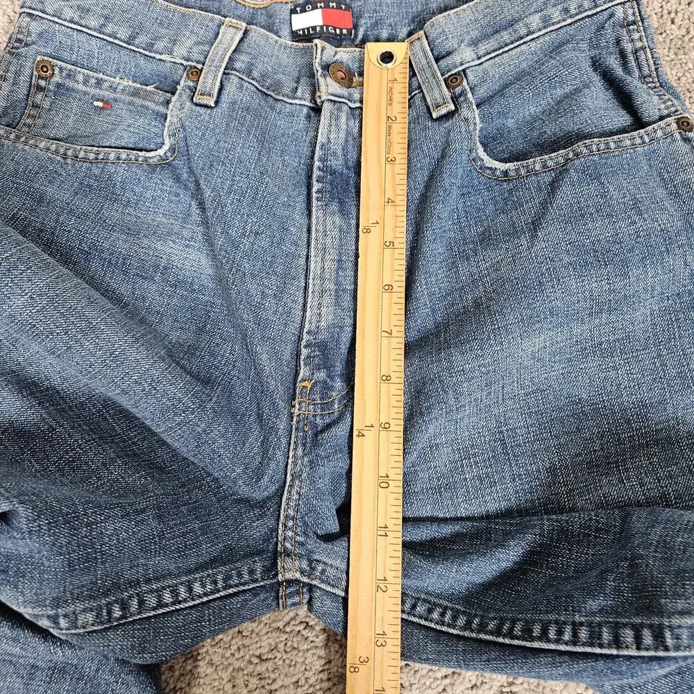 Vtg Tommy Hilfiger Jeans Mens 30x32 Dark Wash Baggy Carpenter Y2K Skater Preppy